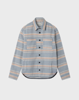 Peregrine Blunt Overshirt - River Stripe-Men's Shirts-Brooklyn-Vancouver-Yaletown-Canada
