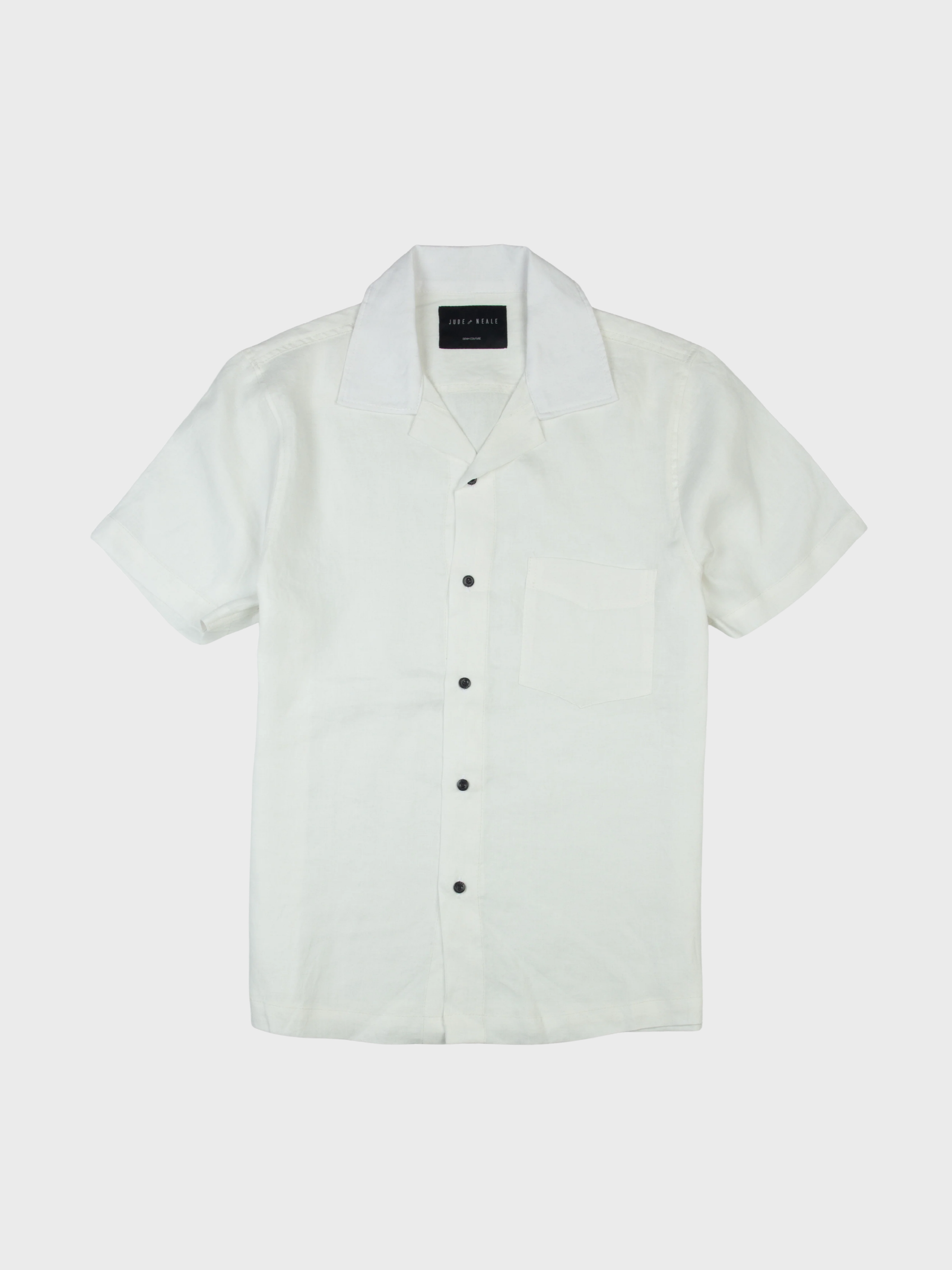 Jude Neale Marx Camp Hemp Shirt - White-Men's Shirts-Brooklyn-Vancouver-Yaletown-Canada