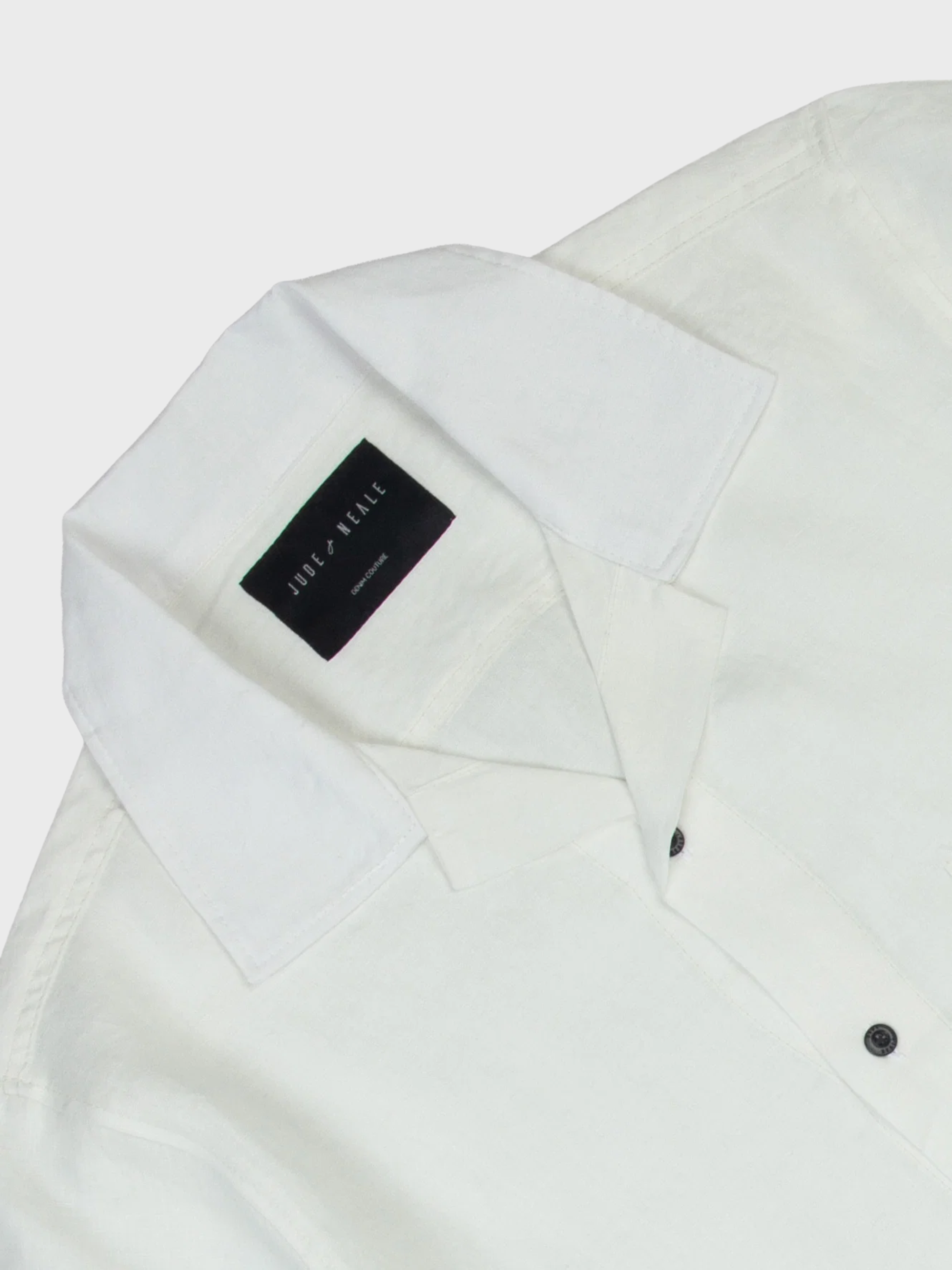 Jude Neale Marx Camp Hemp Shirt - White-Men's Shirts-Brooklyn-Vancouver-Yaletown-Canada