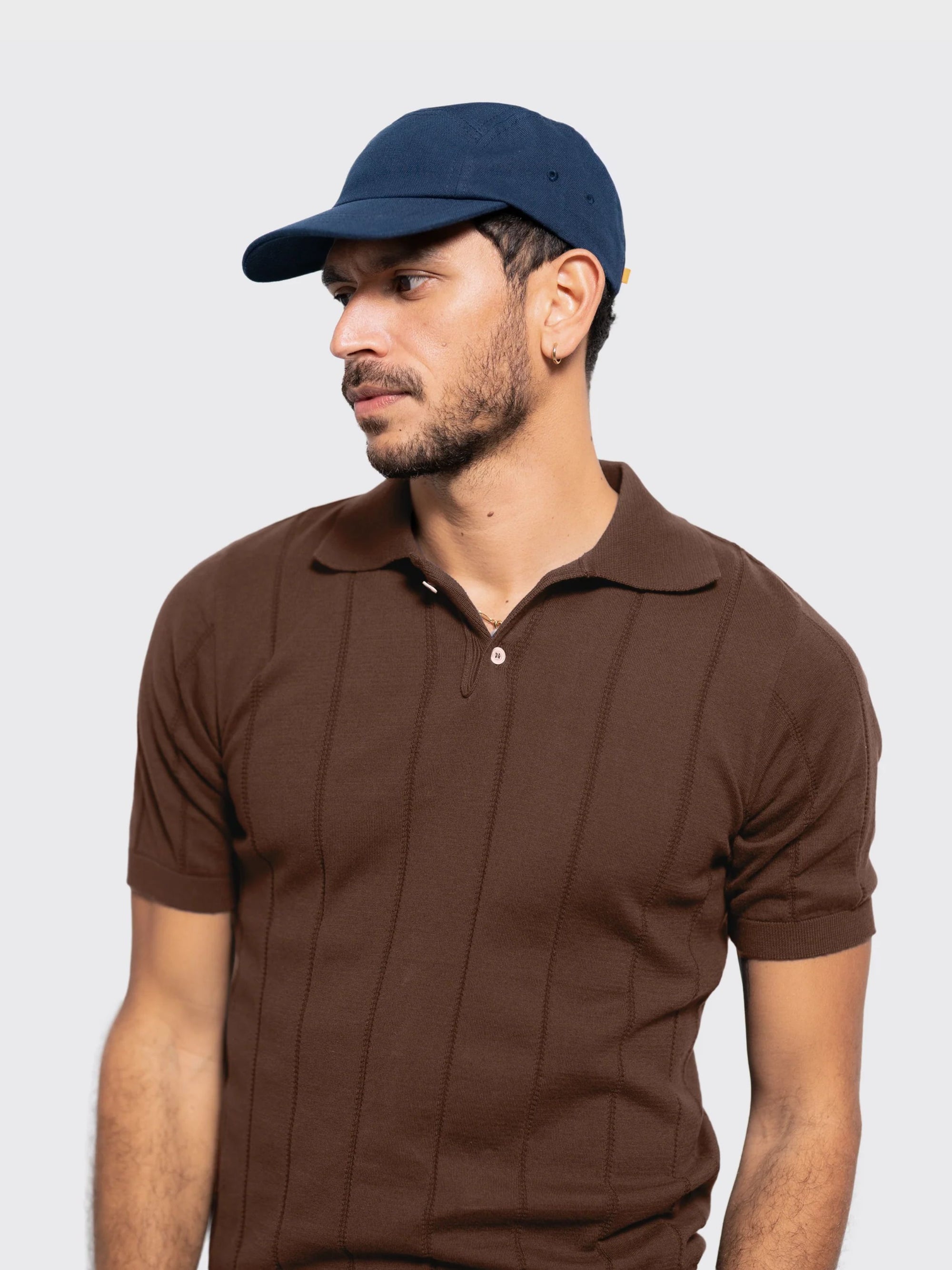 Far Afield Laurel 5 Panel Cap - Panama Twill - Navy-Men's Accessories-Brooklyn-Vancouver-Yaletown-Canada
