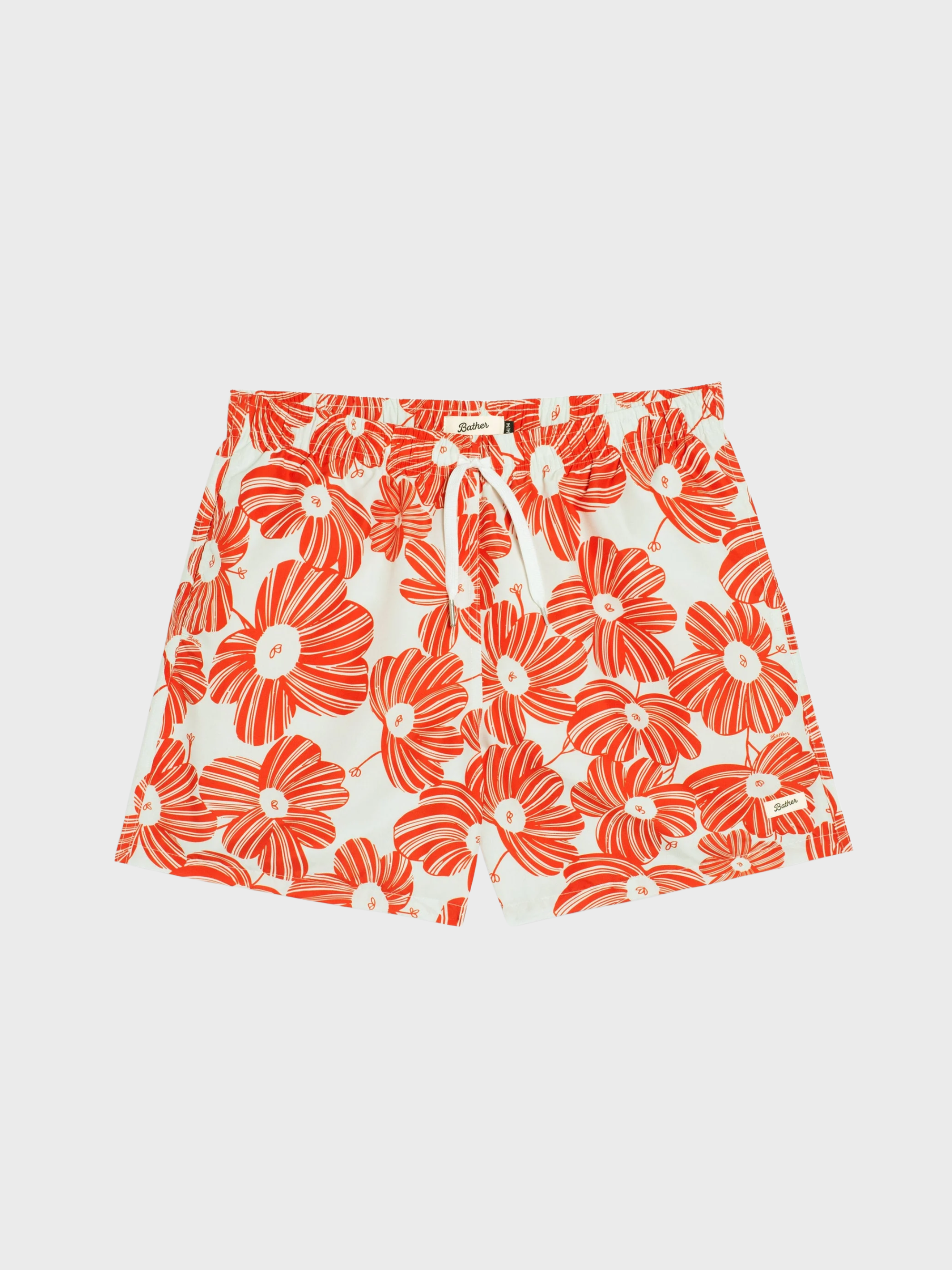 Bather Marmalade Breeze Swim Trunk - Red-Men's Shorts-Brooklyn-Vancouver-Yaletown-Canada