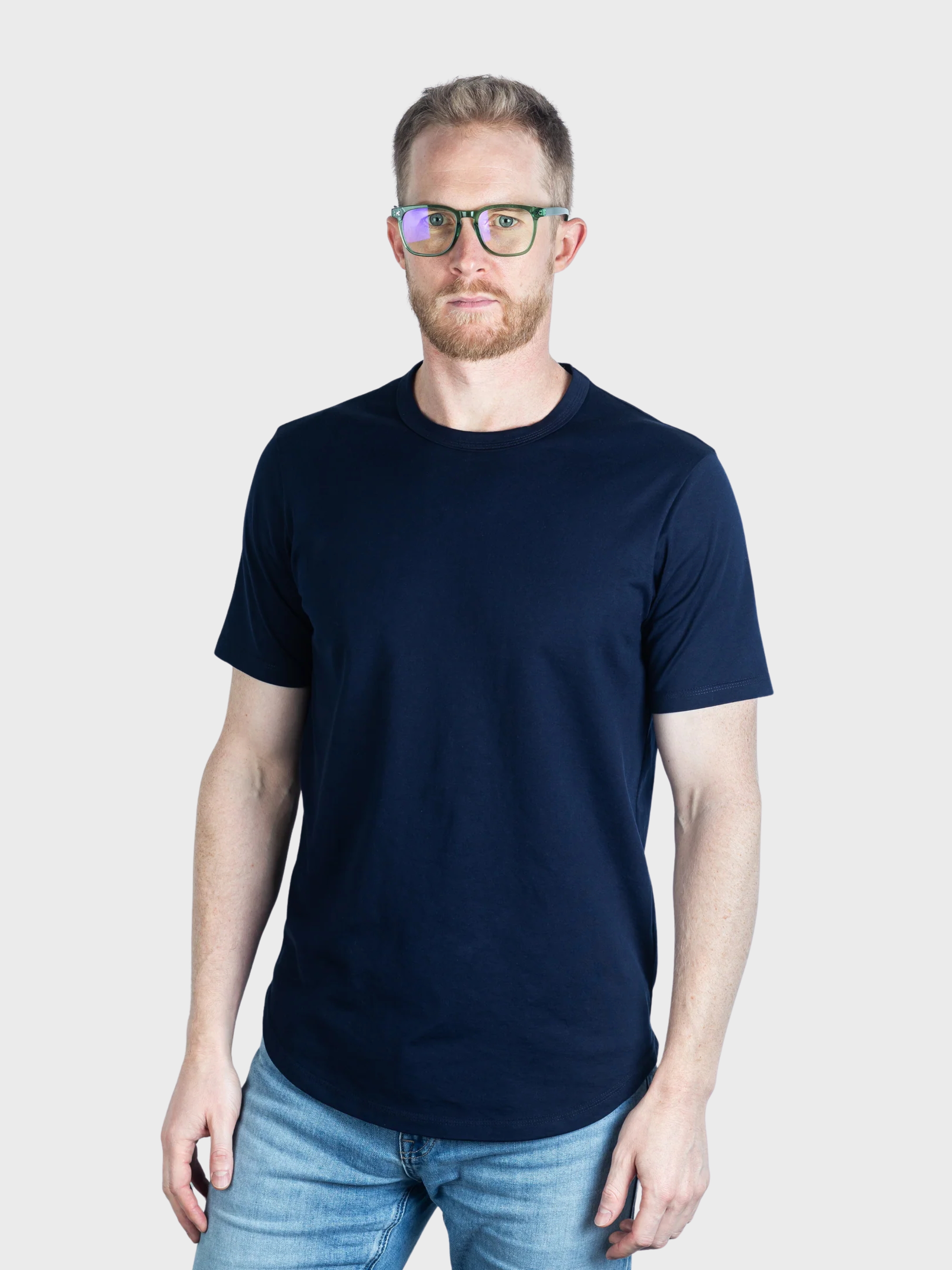 Jude 100% Pima Cotton SS Kris T-Shirt Navy-Men's T-Shirts-Brooklyn-Vancouver-Yaletown-Canada