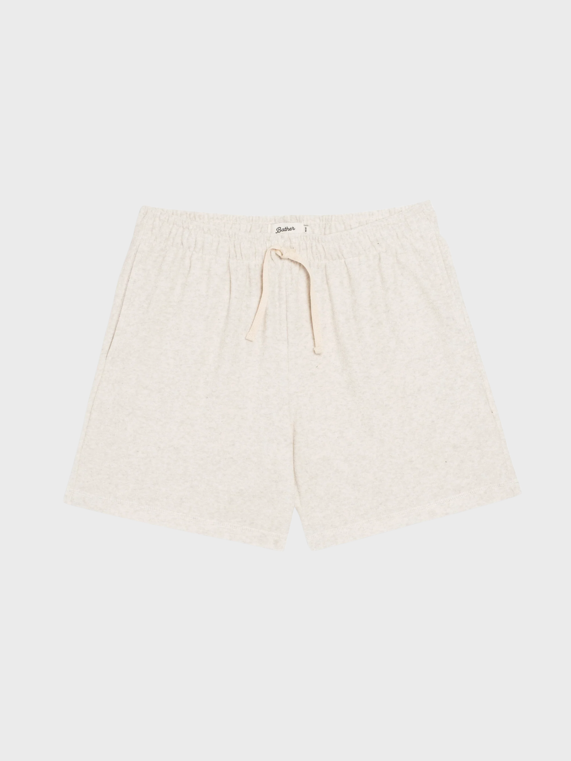 Bather Dove Terry Tour Short - White-Men's Shorts-Brooklyn-Vancouver-Yaletown-Canada