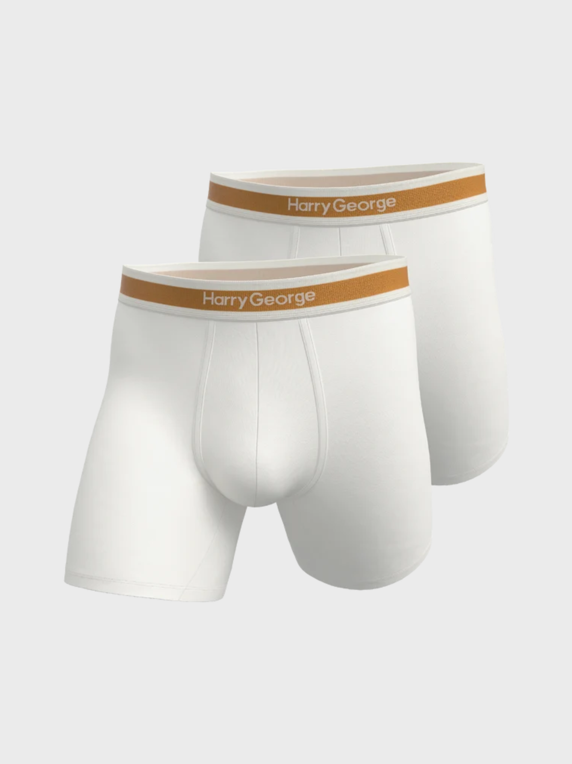 Harry George 2 Boxer Briefs 6" White-Men's Accessories-Brooklyn-Vancouver-Yaletown-Canada