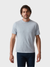 34 Heritage Slub Crew Neck Tshirt Blue Fog-Men's T-Shirts-Brooklyn-Vancouver-Yaletown-Canada