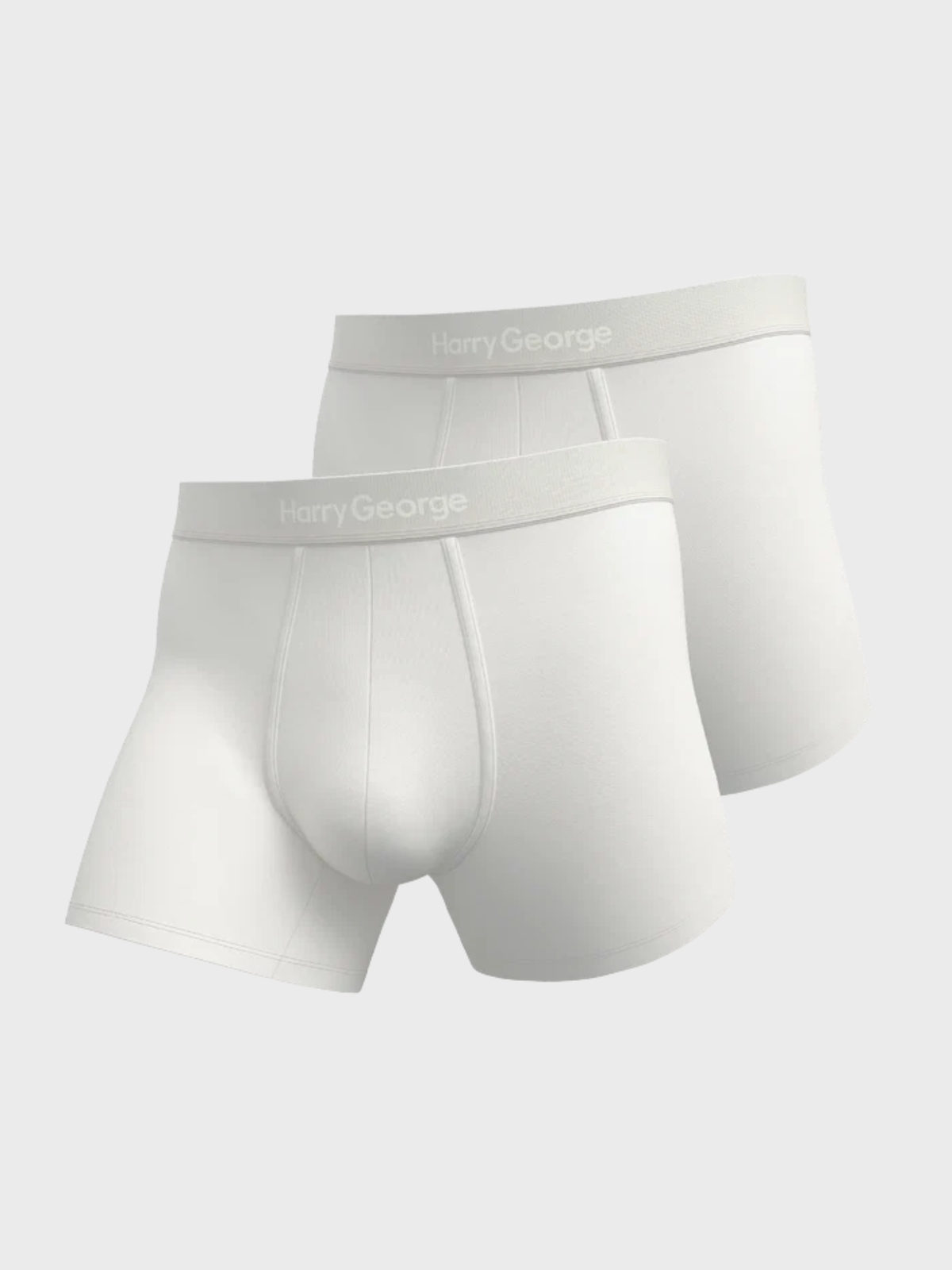 Harry George 2 Boxer Briefs 4" White-Men's Accessories-Brooklyn-Vancouver-Yaletown-Canada