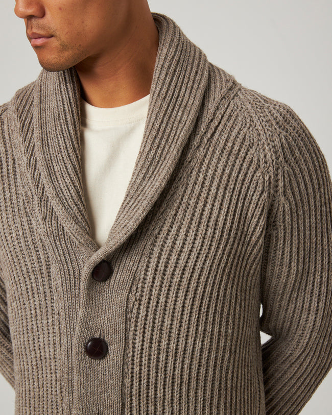 Peregrine Wilkinson Cardigan - Oak-Men&#39;s Sweaters-Brooklyn-Vancouver-Yaletown-Canada