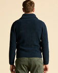 Aeronautica Militare Cardigan - Navy-Men's Sweaters-Brooklyn-Vancouver-Yaletown-Canada