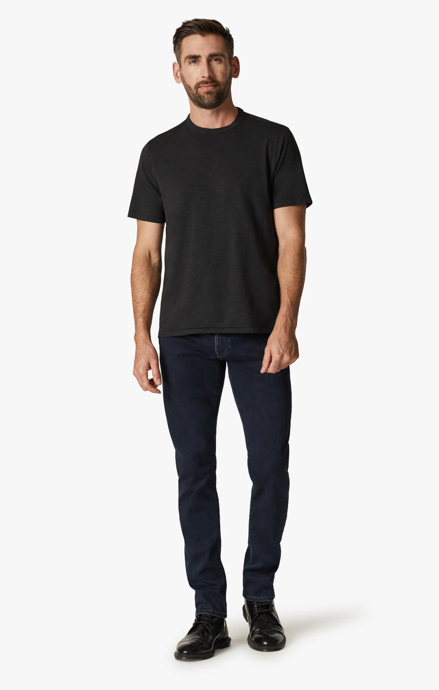 34 Heritage Slub Crew Neck Tshirt Black-Men's T-Shirts-Brooklyn-Vancouver-Yaletown-Canada