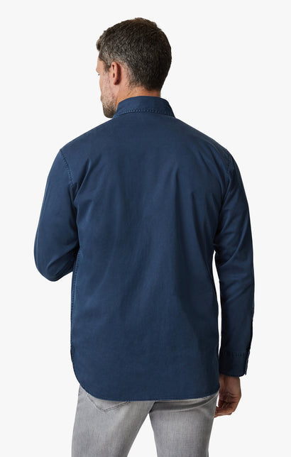 34 Heritage Overshirt Dark Blue-Men&#39;s Shirts-Brooklyn-Vancouver-Yaletown-Canada