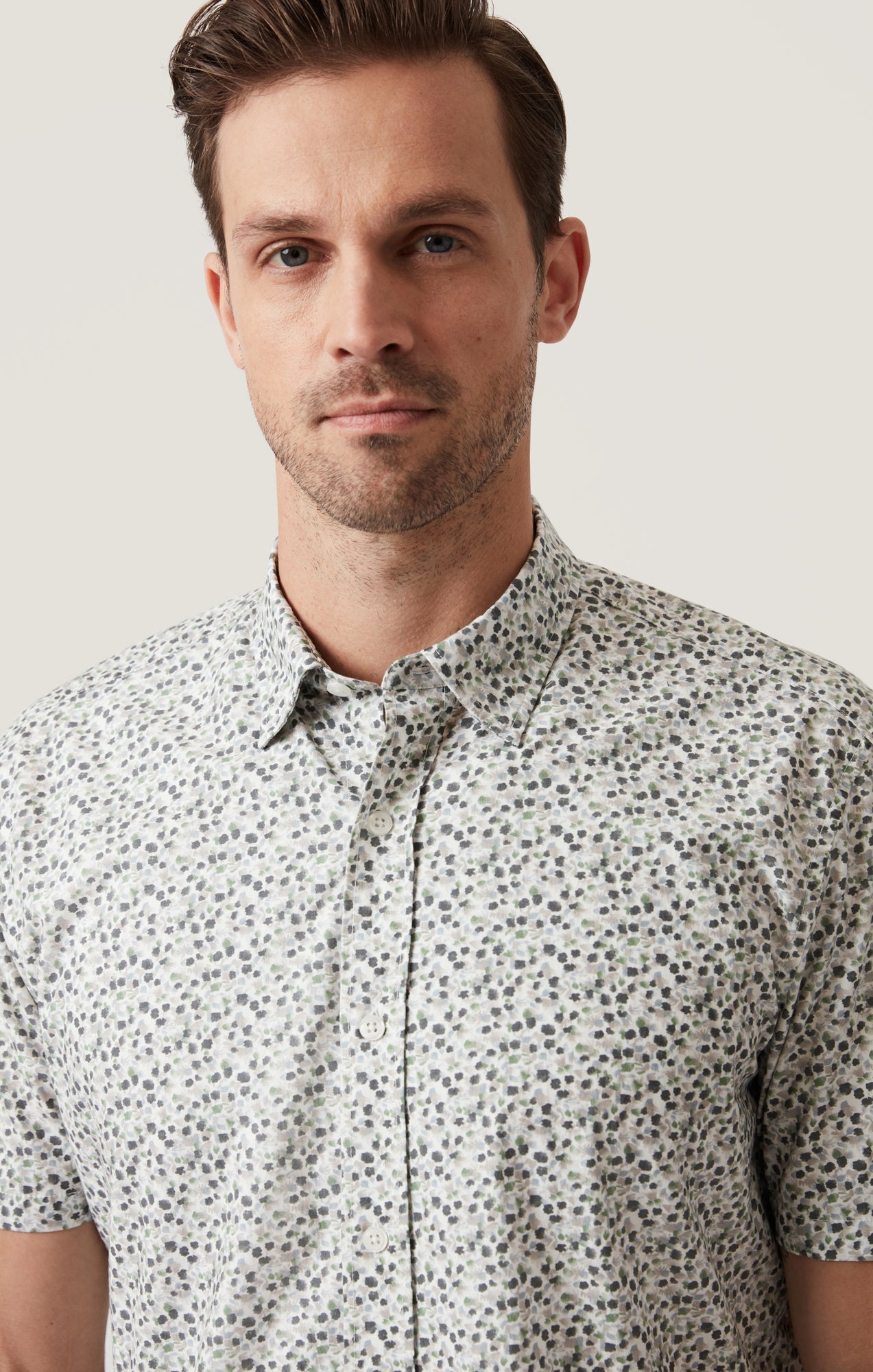 34 Heritage Grove Short Sleeve Shirt Olive-Men's Shirts-Brooklyn-Vancouver-Yaletown-Canada