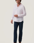 34 Heritage Linen Chambray Shirt Pink-Men's Shirts-Brooklyn-Vancouver-Yaletown-Canada