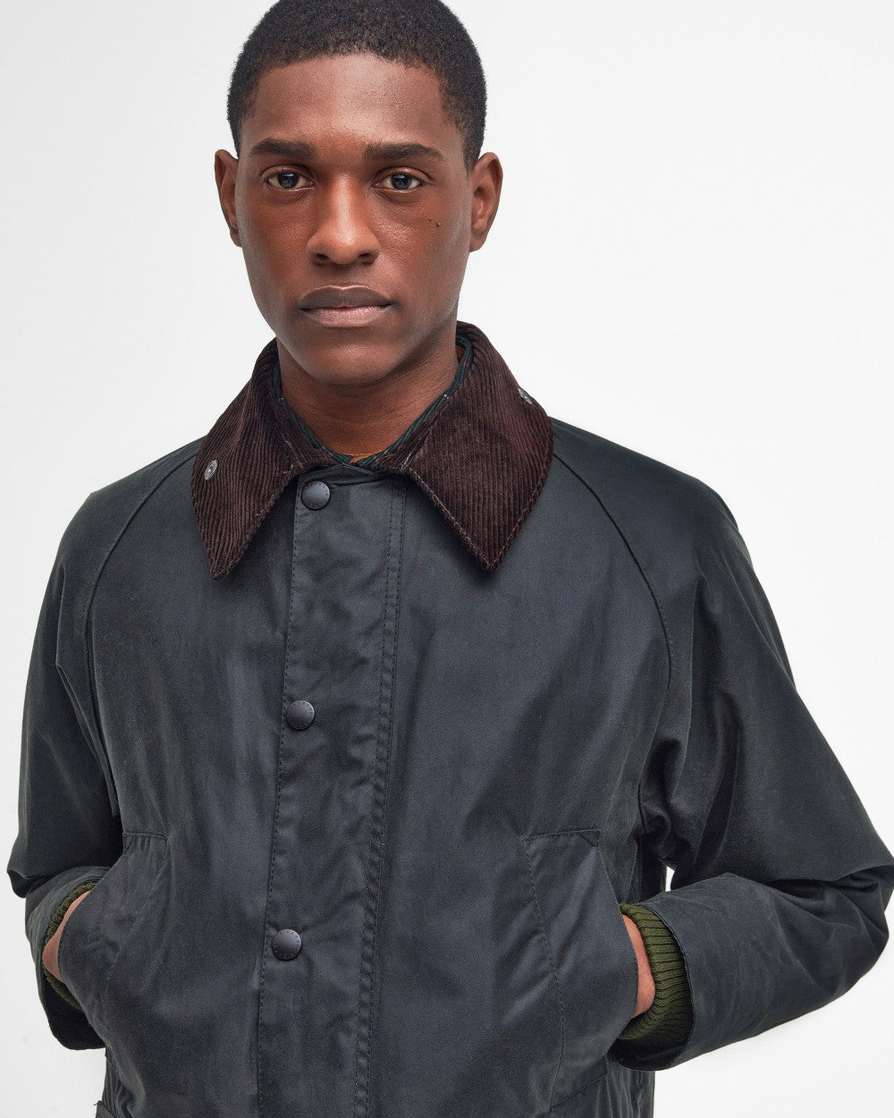 Barbour Bedale Wax Jacket - Sage-Men&#39;s Jackets-Brooklyn-Vancouver-Yaletown-Canada