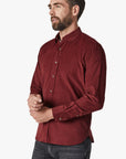 34 Heritage Shirt Corduroy Bordeaux-Men's Shirts-Brooklyn-Vancouver-Yaletown-Canada
