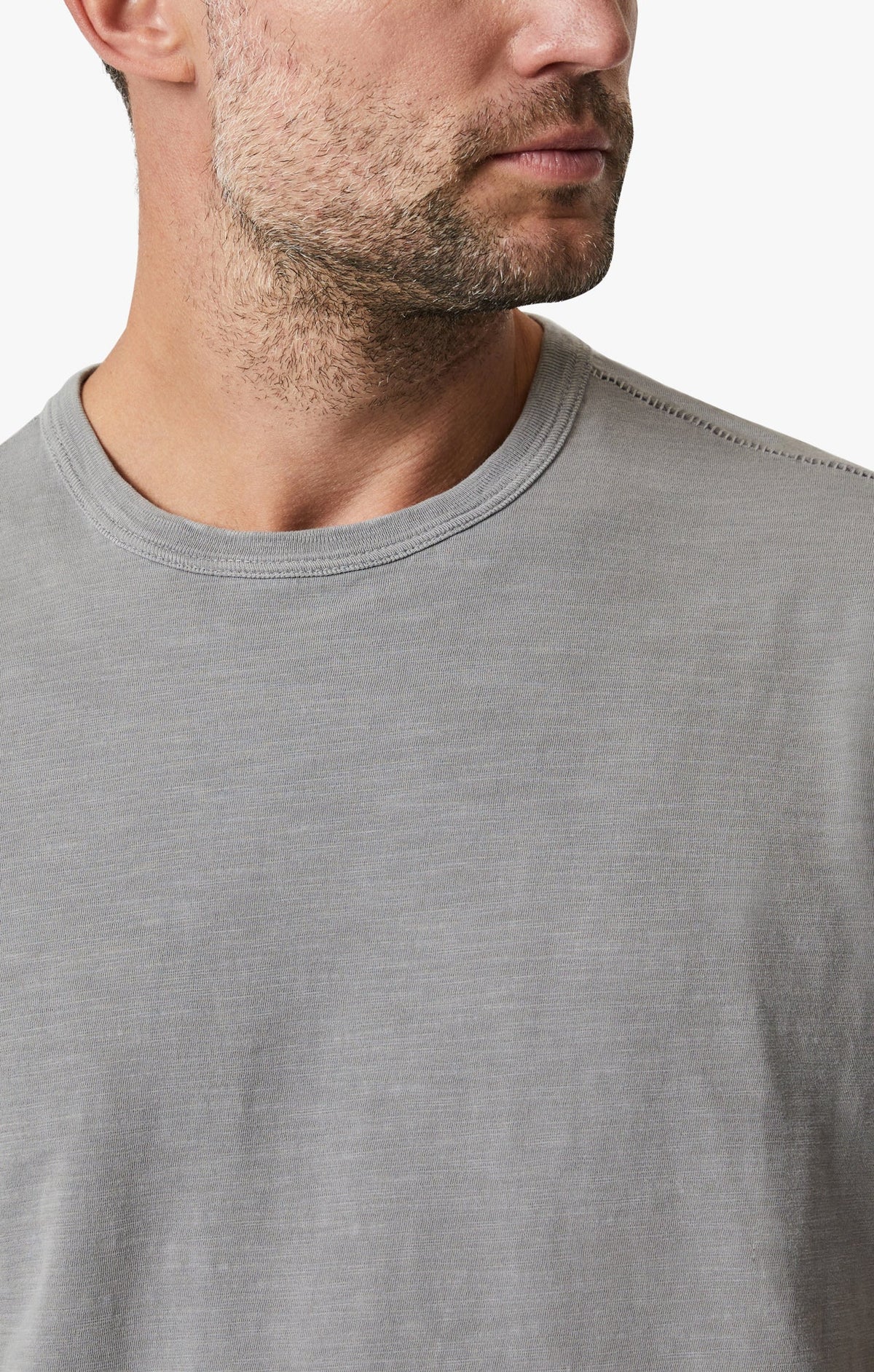 34 Heritage T-Shirt Slub Crew Neck Gray-Men's T-Shirts-Brooklyn-Vancouver-Yaletown-Canada