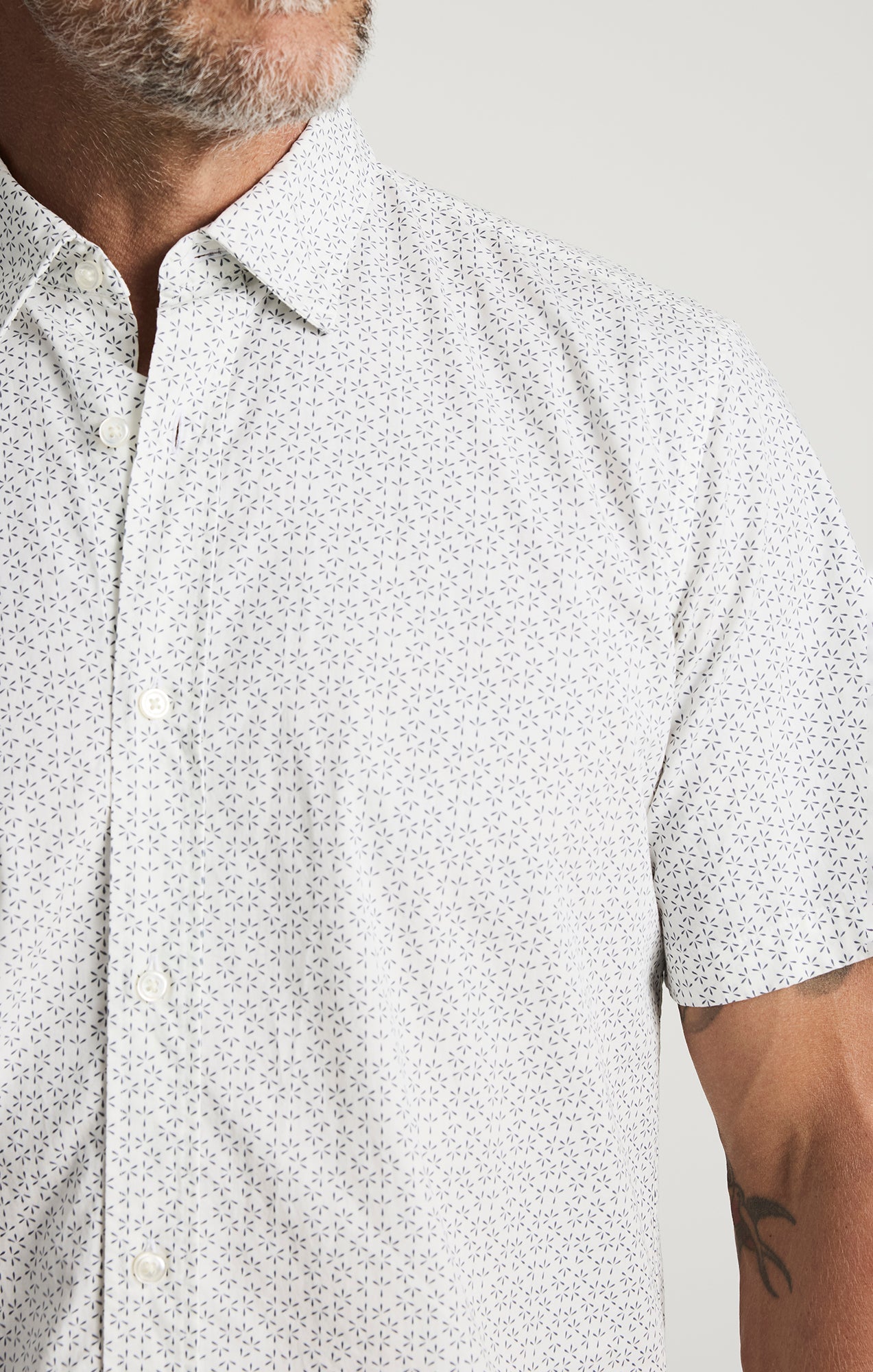 34 Heritage Luxe Twill Printed Shirt Vintage Indigo-Men's Shirts-Brooklyn-Vancouver-Yaletown-Canada