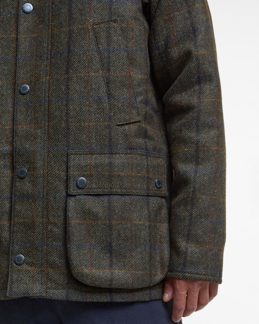 Barbour Bedale Check Wool Jacket - Brown. Shop Men's Coats
