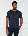 Sand LinenT-Shirt - Navy-Men's T-Shirts-Brooklyn-Vancouver-Yaletown-Canada