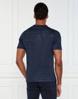 Sand LinenT-Shirt - Navy-Men's T-Shirts-Brooklyn-Vancouver-Yaletown-Canada