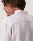 34 Heritage Linen Chambray Shirt Pink-Men's Shirts-Brooklyn-Vancouver-Yaletown-Canada