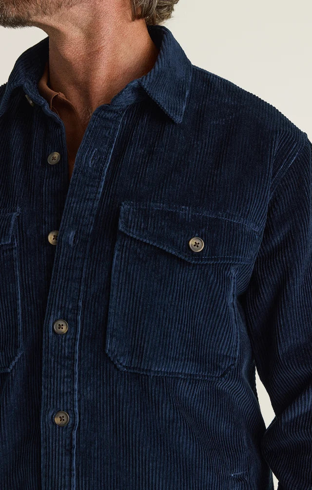 34 Heritage Overshirt - Navy-Men's Jackets-Brooklyn-Vancouver-Yaletown-Canada