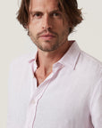34 Heritage Linen Chambray Shirt Pink-Men's Shirts-Brooklyn-Vancouver-Yaletown-Canada