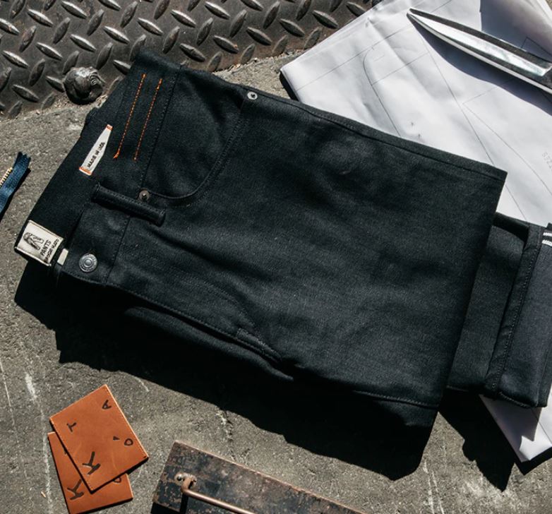 Kato CORE - The Scissors Slim Tapered 10.5 oz Denim - Black Raw-Men&#39;s Denim-Yaletown-Vancouver-Surrey-Canada