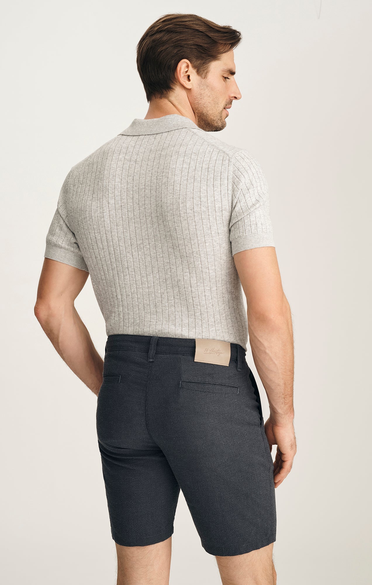 34 Heritage Arizona Navy Seersucker-Men's Shorts-Brooklyn-Vancouver-Yaletown-Canada