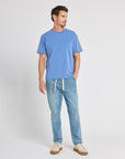 Pullin Relax T-Shirt - Blue-Men's T-Shirts-Brooklyn-Vancouver-Yaletown-Canada
