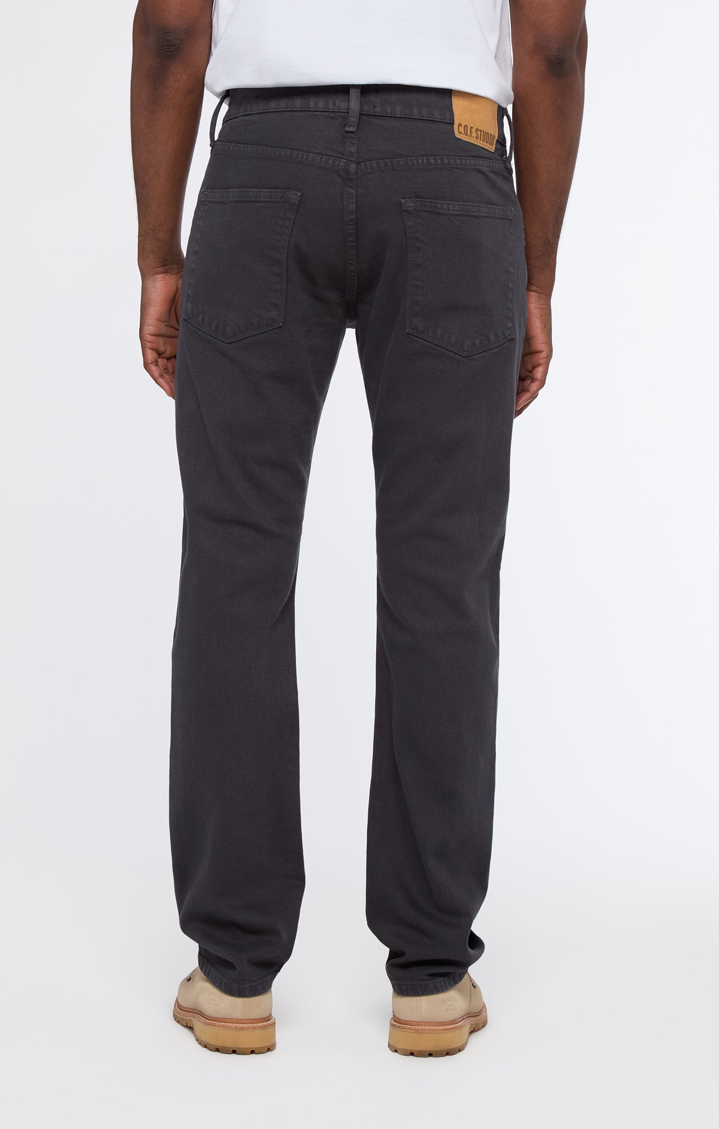 COF Studio M8 Straight Comfort Organic Ecru Anthracite-Men's Denim-Brooklyn-Vancouver-Yaletown-Canada