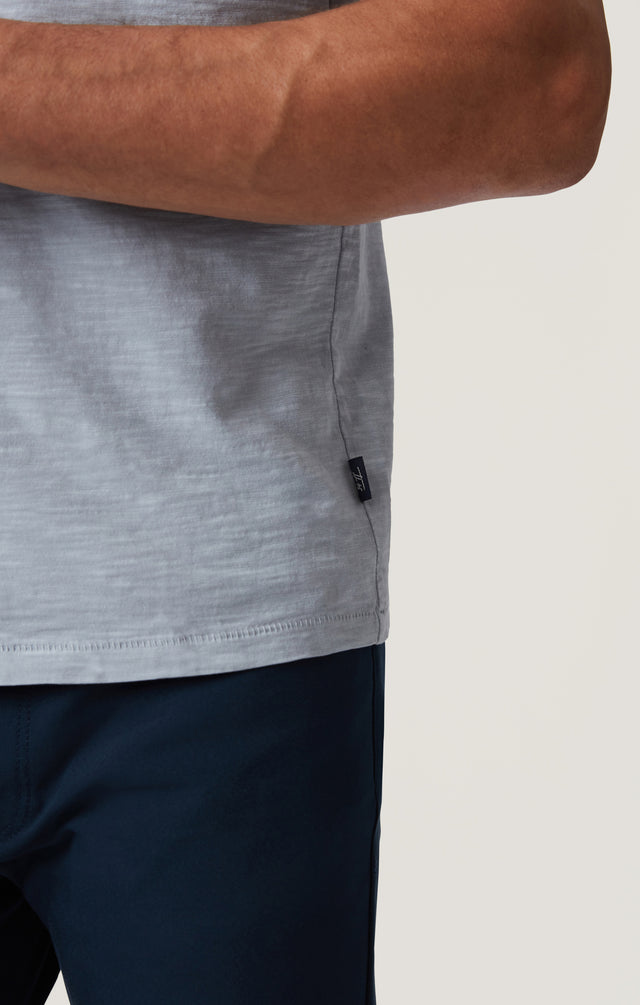 34 Heritage T-Shirt Slub Crew Neck - Blue Fog-Men&#39;s T-Shirts-Brooklyn-Vancouver-Yaletown-Canada