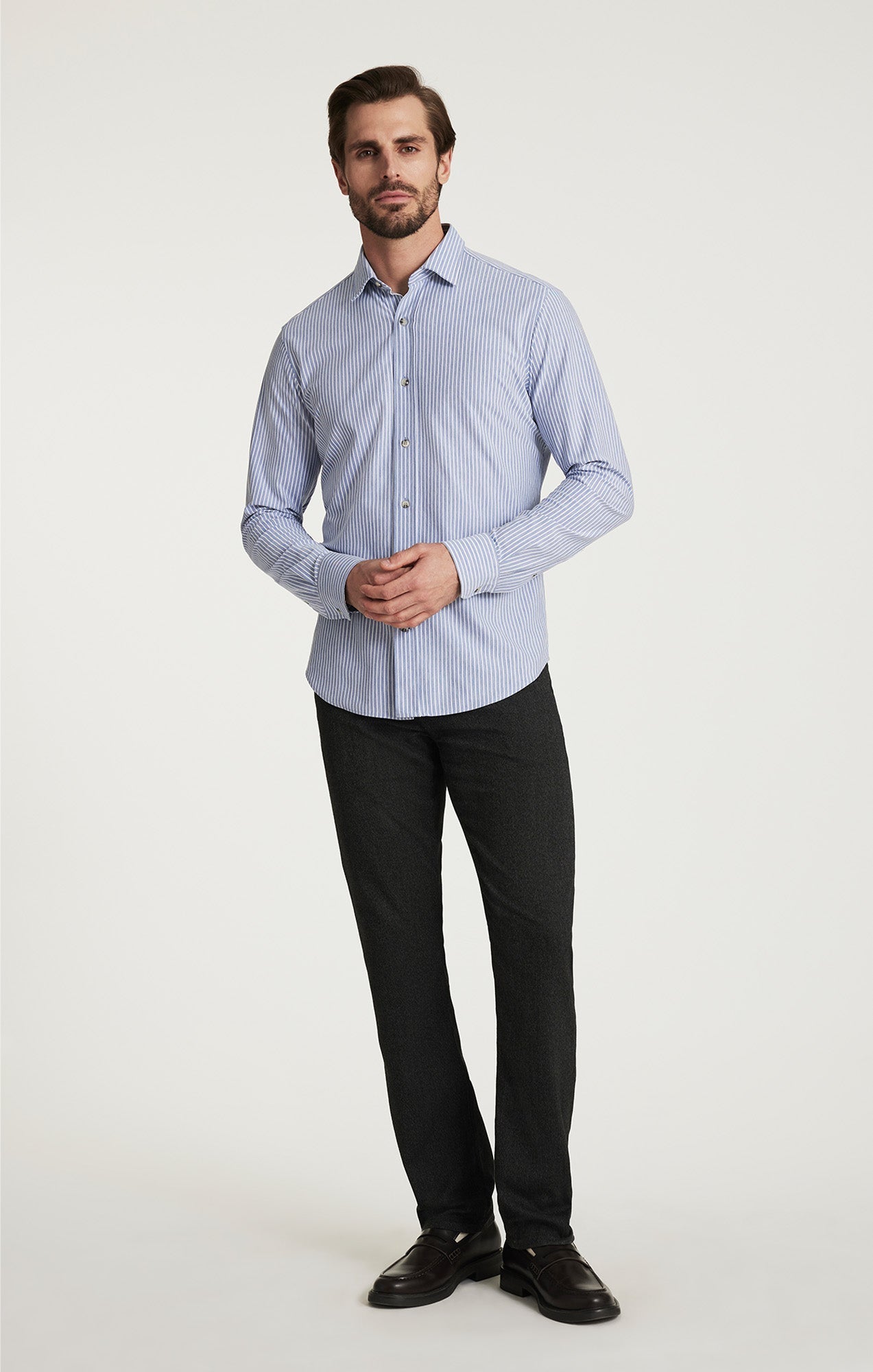 34 Heritage Striped Shirt Blue
