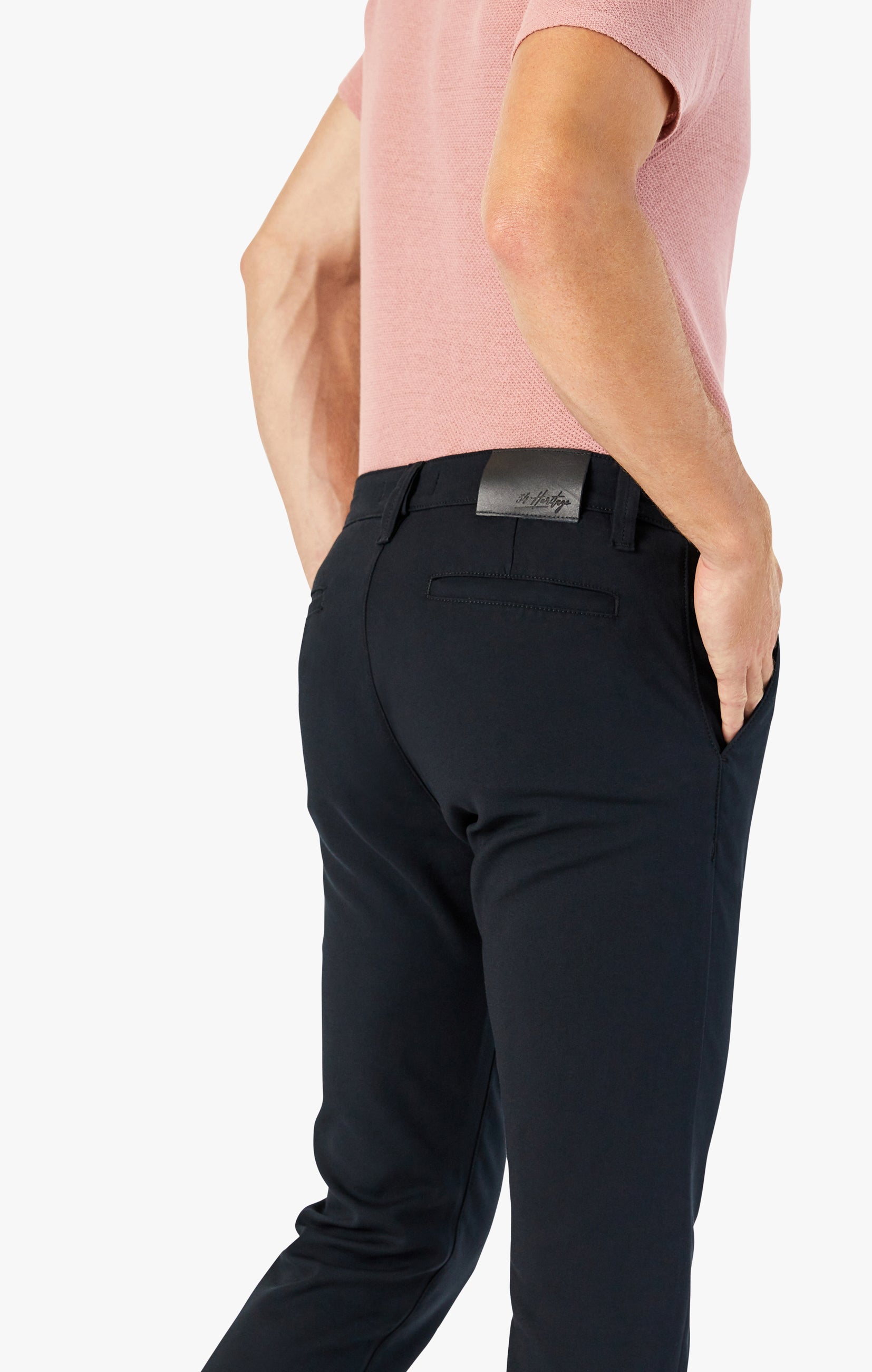 34 Heritage - Verona High Flyer Pant - Black-Men&#39;s Pants-Yaletown-Vancouver-Surrey-Canada