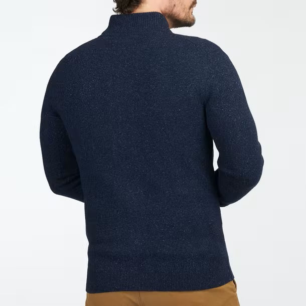 Barbour-Essential Tisbury Zip Through Sweater-Navy FW23-Men's Sweaters-Yaletown-Vancouver-Surrey-Canada
