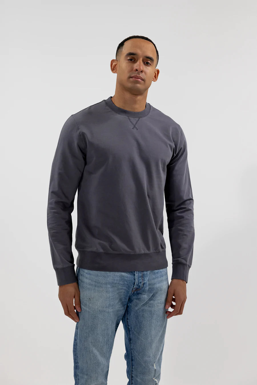 Easy Mondays Crew Neck Sweatshirt-Men&#39;s Sweatshirts-Asphalt-L-Yaletown-Vancouver-Surrey-Canada