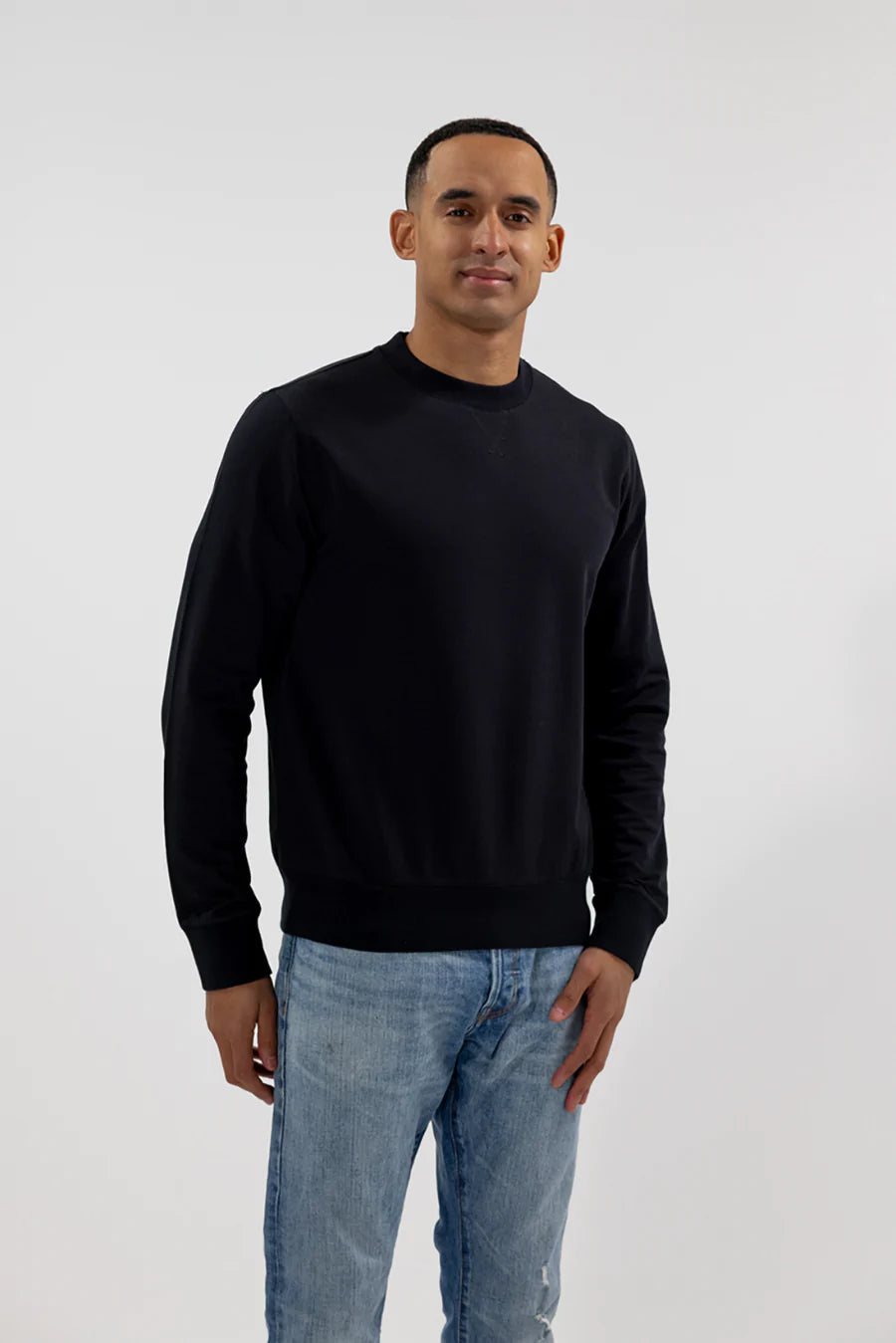 Easy Mondays Crew Neck Sweatshirt-Men&#39;s Sweatshirts-Black-L-Yaletown-Vancouver-Surrey-Canada