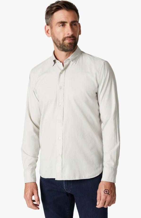 34 Heritage-Poplin Button Up Sand SS23-Men's Shirts-Yaletown-Vancouver-Surrey-Canada 