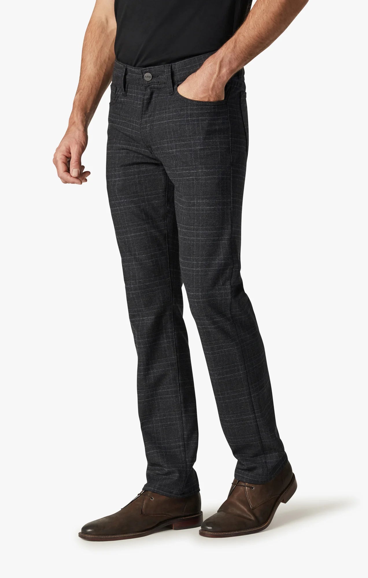 34 Heritage - Courage Grey Checked - Pants-Men's Pants-Yaletown-Vancouver-Surrey-Canada