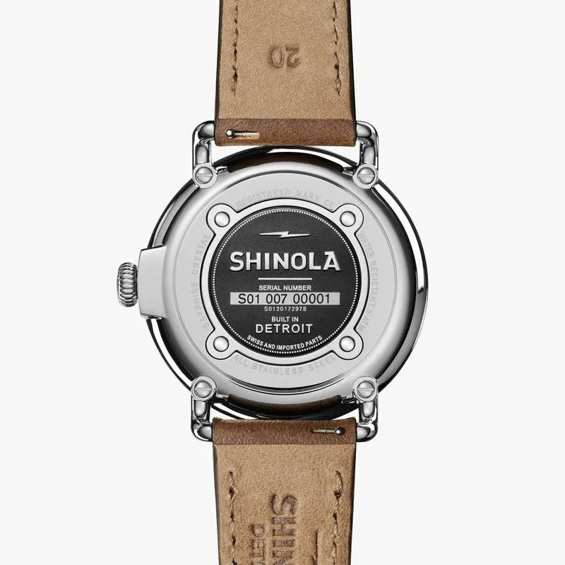 Shinola - Runwell 3HD 41mm - British Tan Leather Strap-Men's Accessories-Yaletown-Vancouver-Surrey-Canada