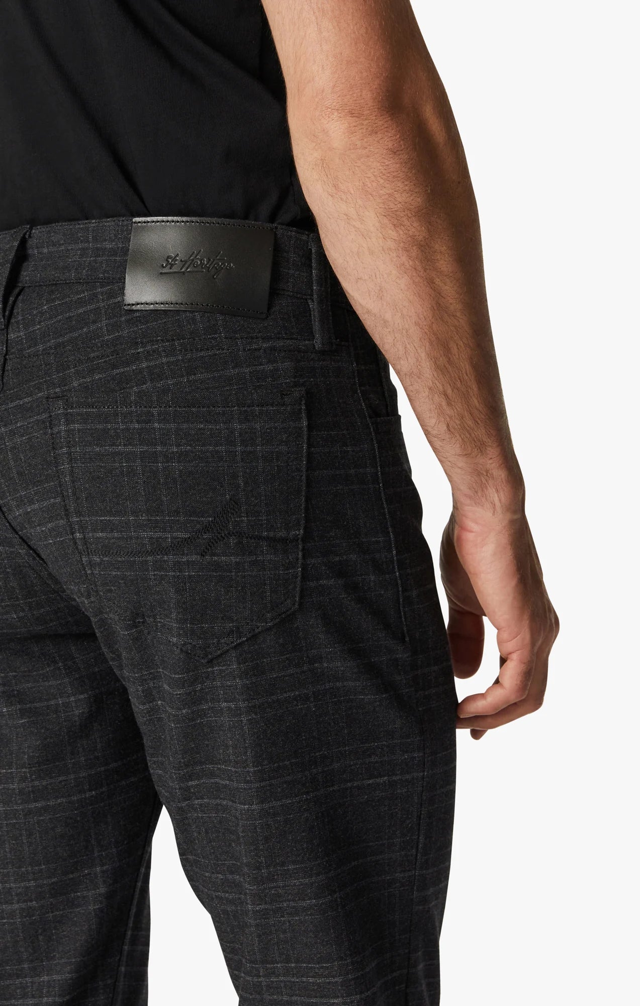 34 Heritage - Courage Grey Checked - Pants-Men&#39;s Pants-Yaletown-Vancouver-Surrey-Canada