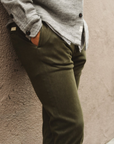 Kato - The Axe Slim French Terry - Military Green-Men's Pants-Yaletown-Vancouver-Surrey-Canada