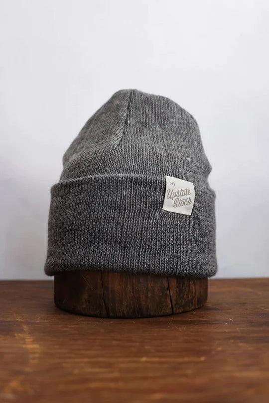 Upstate Stock - American Mohair Beanie-Men's Accessories-Grey-Yaletown-Vancouver-Surrey-Canada