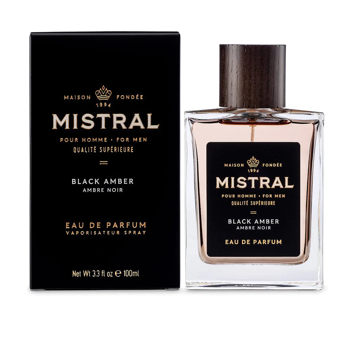 Mistral - Cologne - 100ml-Men's Accessories-Black Amber-Yaletown-Vancouver-Surrey-Canada