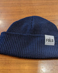 The FOLD - Eco Cotton Beanie-Men's Accessories-Marine-Yaletown-Vancouver-Surrey-Canada