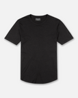 Goodlife Clothing Supima Scallop Crew Jersey Knit T-shirt-Men's T-Shirts-L-Black-Yaletown-Vancouver-Surrey-Canada