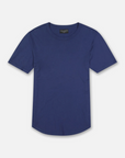 Goodlife Clothing Supima Scallop Crew Jersey Knit T-shirt-Men's T-Shirts-L-Navy-Yaletown-Vancouver-Surrey-Canada