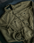 Kato CORE - The Anvil Shirt JK 8W Corduroy - Military Green-Men's Jackets-S-Yaletown-Vancouver-Surrey-Canada