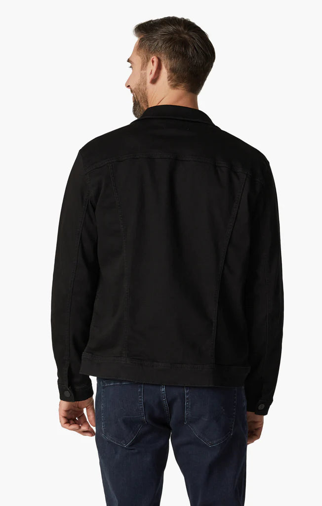 34 Heritage - Travis Black Brushed Denim-Men&#39;s Jackets-Yaletown-Vancouver-Surrey-Canada