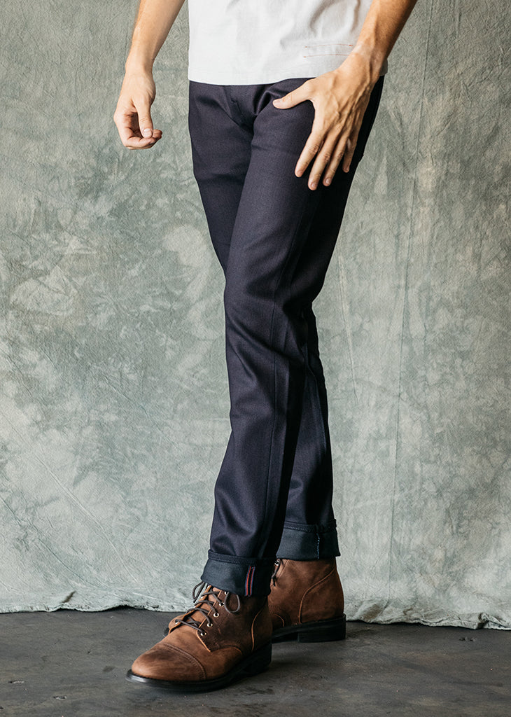 Kato CORE The Scissors Slim Tapered 10.5 oz Indigo Black Raw-Men's Pants-31-Yaletown-Vancouver-Surrey-Canada