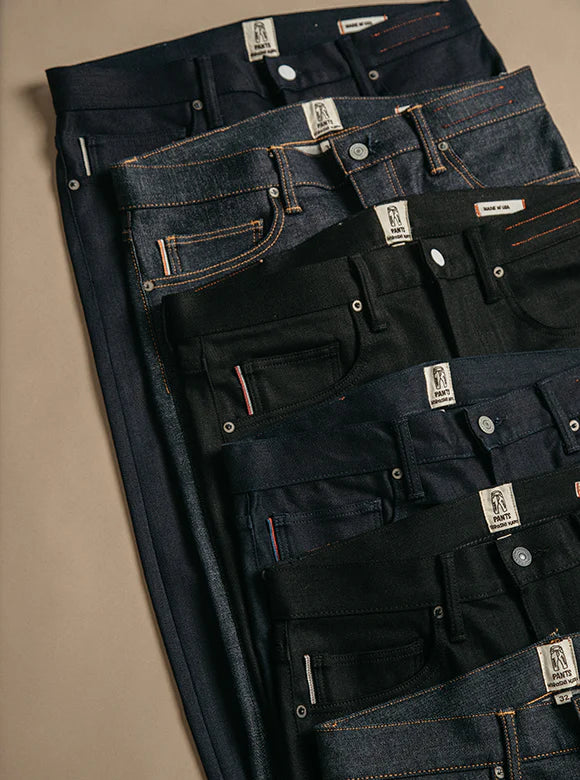 Kato CORE The Scissors Slim Tapered 10.5 oz Indigo Black Raw-Men's Pants-Yaletown-Vancouver-Surrey-Canada